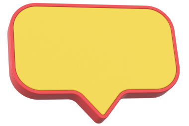 Konuşma balonu. Sohbet balonu. 3B illüstrasyon.