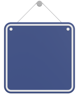 Boş Asılma İşareti. 3B Görüntü.