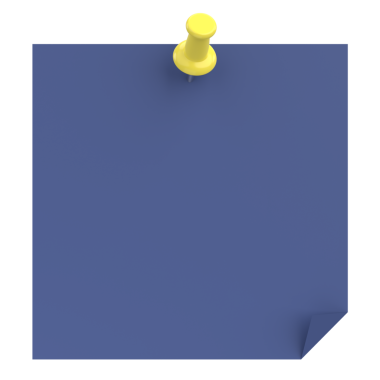 Üç boyutlu not defteri. Yapışkan bir not. 3B illüstrasyon.