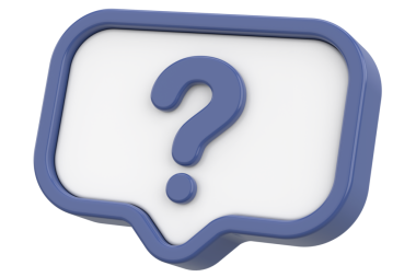 Soru işareti işareti. 3B illüstrasyon.