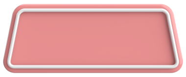 Üç boyutlu düğme. Boş tuş. 3B illüstrasyon.