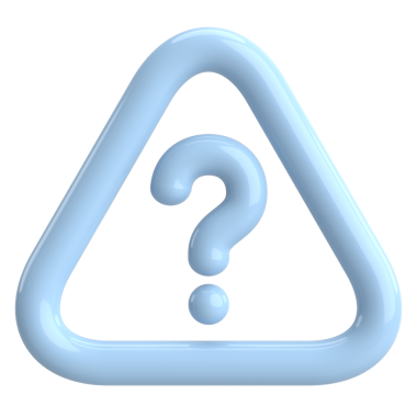 Soru işareti işareti. 3B illüstrasyon.