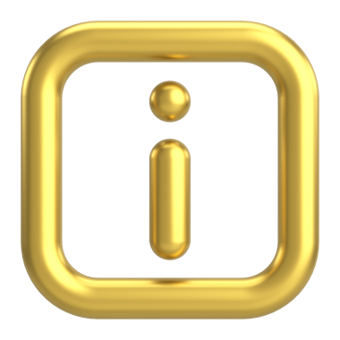 Üç boyutlu bilgi simgesi. 3B illüstrasyon.