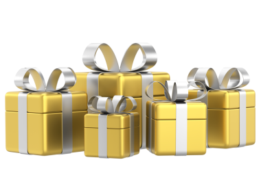 Hediye Kutusu açıldı. Üç boyutlu hediye kutusu. 3B illüstrasyon.