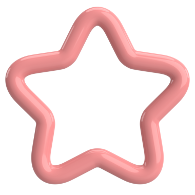 Üç boyutlu yıldız. Yıldız ikonu. 3B illüstrasyon.