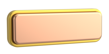 Üç boyutlu düğme. Boş tuş. 3B illüstrasyon.