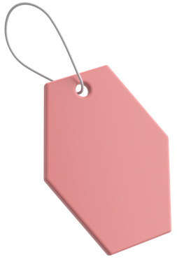 Fiyat etiketi Fiyat etiketi 3B illüstrasyon.