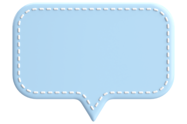 Fiyat etiketi Konuşma balonu. 3B illüstrasyon.