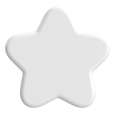 Üç boyutlu yıldız. Yıldız şeklinde. 3B illüstrasyon.