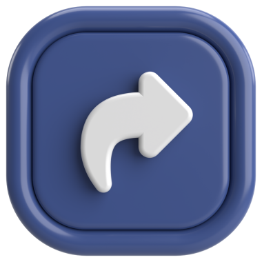 Paylaş düğmesi. Simgeyi paylaş. 3B illüstrasyon.