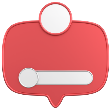 Profil kutusu. Sosyal medya profili. 3B illüstrasyon.