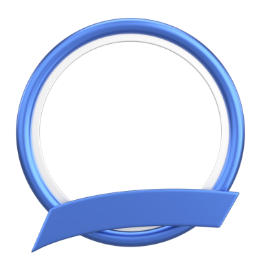 Sosyal medya için profil çerçevesi. 3B illüstrasyon.