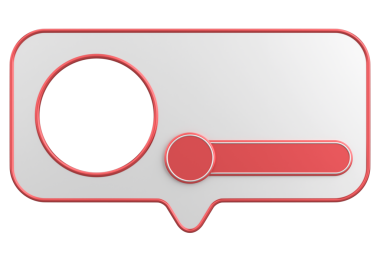 Profil kutusu. Sosyal medya profili. 3B illüstrasyon.