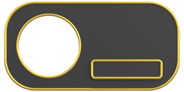 Profil kutusu. Sosyal medya profili. 3B illüstrasyon.