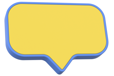 Konuşma balonu. Sohbet balonu. 3B illüstrasyon.