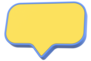 Konuşma balonu. Sohbet balonu. 3B illüstrasyon.