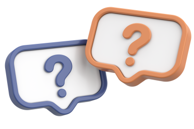 Soru işareti işareti. 3B illüstrasyon.