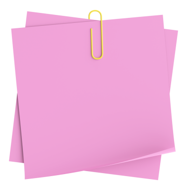 Üç boyutlu not defteri. Yapışkan bir not. 3B illüstrasyon.