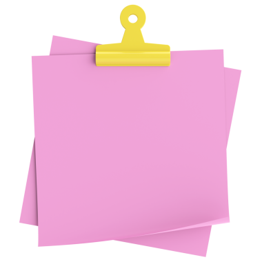 Üç boyutlu not defteri. Yapışkan bir not. 3B illüstrasyon.