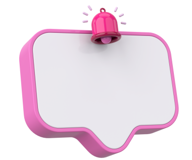 Üç boyutlu uyarı kutusu. 3B illüstrasyon.