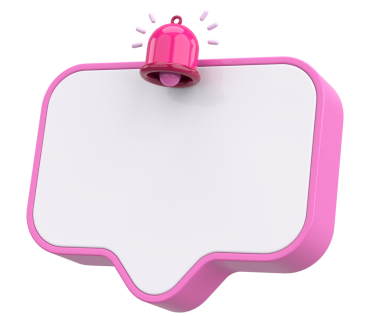 Üç boyutlu uyarı kutusu. 3B illüstrasyon.