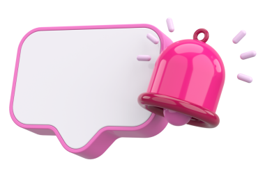 Üç boyutlu uyarı kutusu. 3B illüstrasyon.