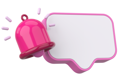 Üç boyutlu uyarı kutusu. 3B illüstrasyon.