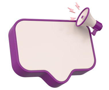 Magafonlu Bildiri Kutusu. 3B Görüntü.