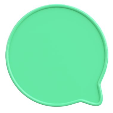 Konuşma balonu. Mesaj kutusu. 3B illüstrasyon.