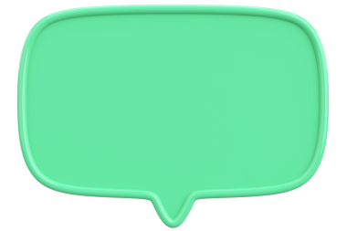 Konuşma balonu. Mesaj kutusu. 3B illüstrasyon.