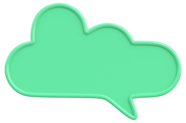 Konuşma balonu. Mesaj kutusu. 3B illüstrasyon.