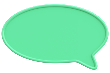 Konuşma balonu. Mesaj kutusu. 3B illüstrasyon.