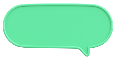 Konuşma balonu. Mesaj kutusu. 3B illüstrasyon.