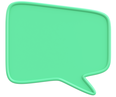 Konuşma balonu. Mesaj kutusu. 3B illüstrasyon.