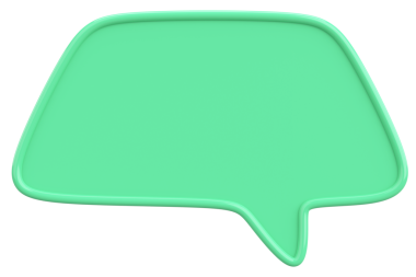 Konuşma balonu. Mesaj kutusu. 3B illüstrasyon.