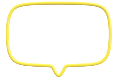 Konuşma balonu. Mesaj kutusu. 3B illüstrasyon.