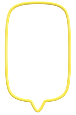 Konuşma balonu. Mesaj kutusu. 3B illüstrasyon.