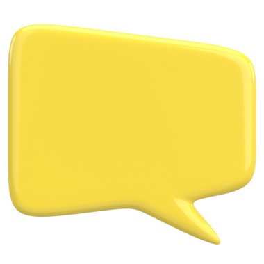 Konuşma balonu. Mesaj kutusu. 3B illüstrasyon.