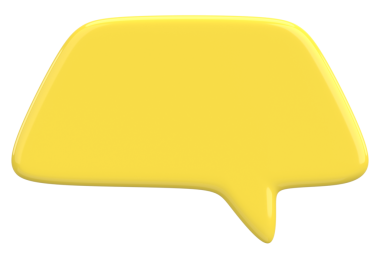 Konuşma balonu. Mesaj kutusu. 3B illüstrasyon.