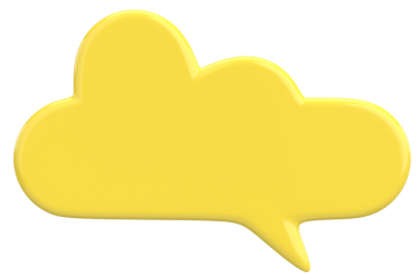 Konuşma balonu. Mesaj kutusu. 3B illüstrasyon.