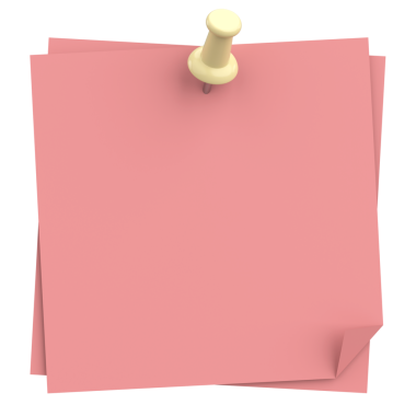 Üç boyutlu not defteri. Yapışkan bir not. 3B illüstrasyon.