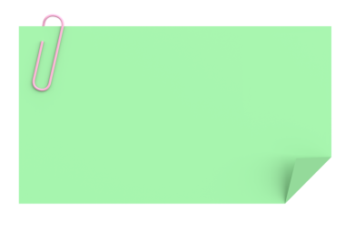 Üç boyutlu not kağıdı. 3B illüstrasyon.