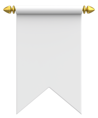 Pennant Bayrağının 3B çizimi.