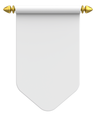 Pennant Bayrağının 3B çizimi.