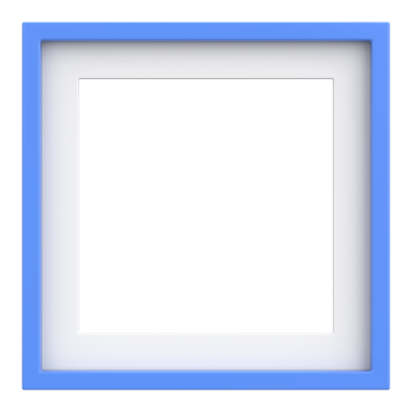 Resim çerçevesi. 3 boyutlu çerçeve. 3B illüstrasyon.