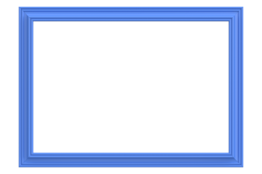 Resim çerçevesi. Manzara çerçevesi. 3B illüstrasyon.