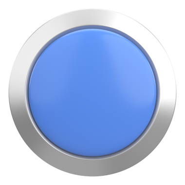 Çember düğmesi. Fiyat etiketi 3B illüstrasyon.