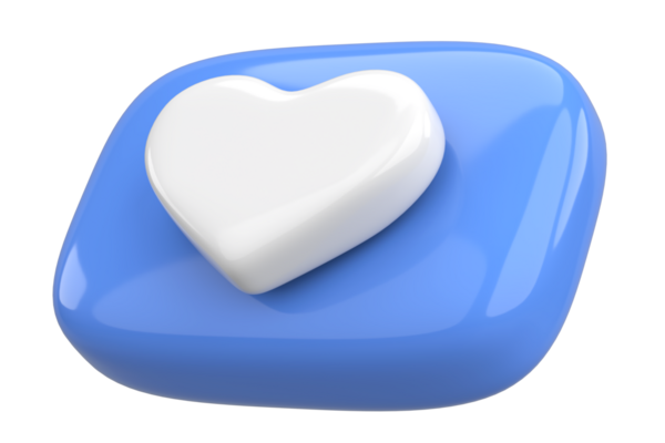 İkon gibi. Düğme gibi. 3B illüstrasyon.