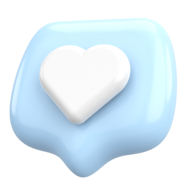 İkon gibi. Düğme gibi. 3B illüstrasyon.