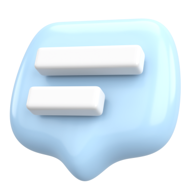 Yorum düğmesi. Sohbet düğmesi. 3B illüstrasyon.